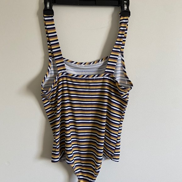 Urban Heritage Large striped thong stretchy soft bodysuit - Picture 11 of 14